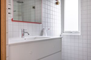 Totalrenovert bad på Ryen i retro stil