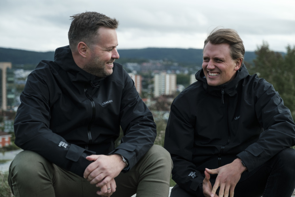Bjørnar og Markus fra Lomundal Bygg AS på plass i Trondheim